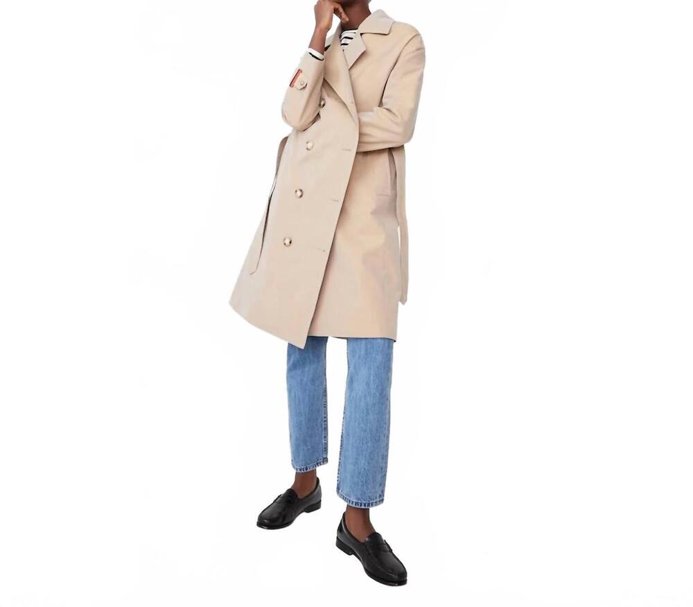 NEW KULE rox trench coat in khaki